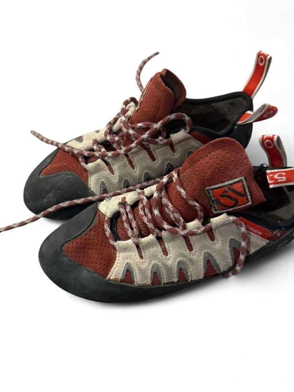 Five Ten Men’s Red and Cream Rock Climbing Shoes